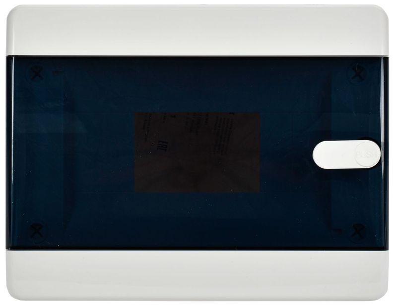 Корпус ЩРН-П-8 UNION Compact IP41 черн. прозр. дверь пластик. IEK UIC-KP12-N-08-41-K01