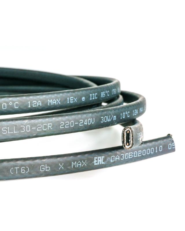 Кабель нагревательный саморег. строительного применения (трубы) 16Вт/м 16AWG термопласт Extherm SXLL16-2CR