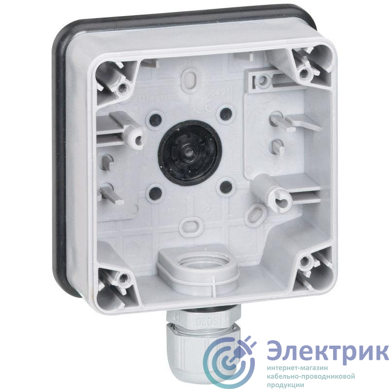 Коробка установочная пластм д/уст. в бетон D=68мм, H=45мм в компл. с шурупами IP30 (сборный) (200шт.) United Electriс