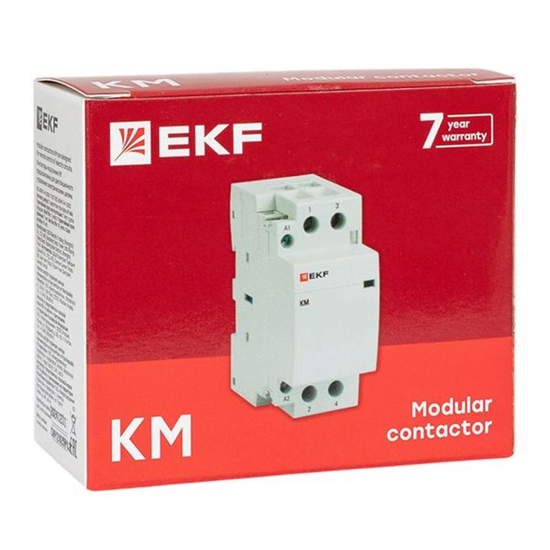 Контактор модульный КМ 40А 2NО (2 мод.) EKF PROxima | km-2-40-20 | EKF