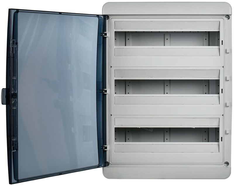 Корпус КМПн-54 TEKFOR IP65 черн. прозр. дверь пластик. IEK TF5-KP72-N-54-65-K03-K02