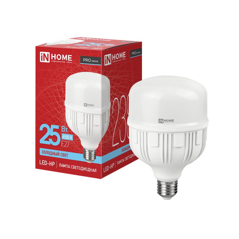 Лампа светодиодная высокомощная LED-HP-PRO 25Вт цилиндр 6500К холод. бел. E27 2380лм 230В IN HOME 4690612031064