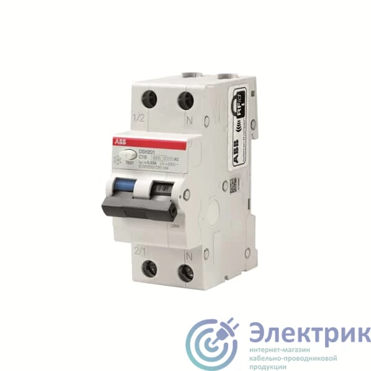 Автоматический выключатель дифференциального тока GSH201 C10 AC30 | GSH201C10 | ABB