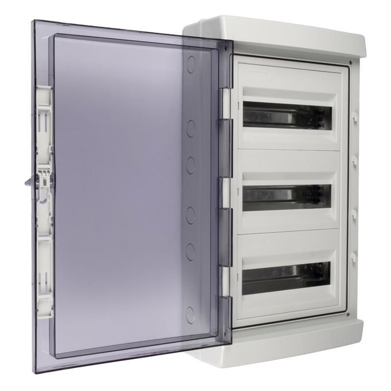 Бокс модульный накладной PDB/W 4036 GR (ЩРН-ПГ-36) IP65 пластик. Pro JazzWay 5072169