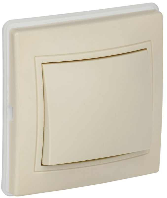 Выключатель 1-кл. СП Кварта ВС10-1-0-ККм-44 10А IP44 крем. GENERICA KV-V10-10-44-K33