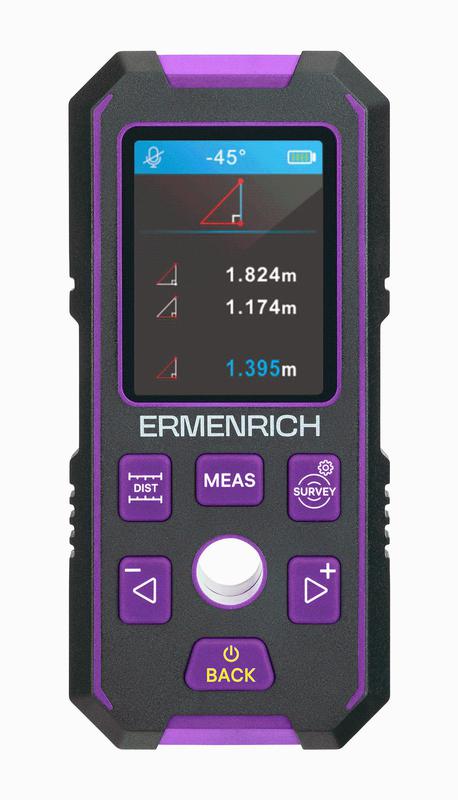 Детектор скрытой проводки Ping SM90 фиолет. Ermenrich 83842