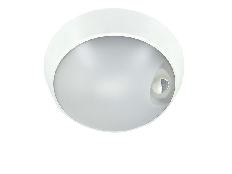 Светильник светодиодный WP 15 C 18W OP 840 D220 WH MDM 220х80мм 18Вт 4000К IP54 ЖКХ круглый пылевлагозащ. с датчиком движ. бел. 15071524504