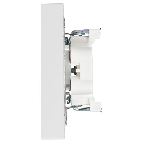 Розетка 2-м СП Accent 6-205-01 16А IP20 250В 2P+E Schuko AL/CU бел. Intro Б0063485