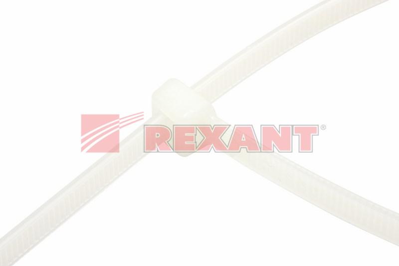 Стяжкa нейлоновая 250 x 4,8 мм, белая (упак. 100 шт) | 07-0250-5 | REXANT