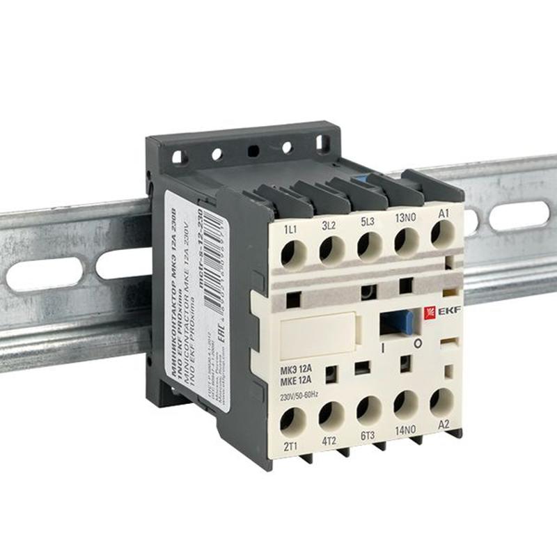 Миниконтактор МКЭ 12А 230В 1NO EKF PROxima | Mctr-s-12-230 | EKF