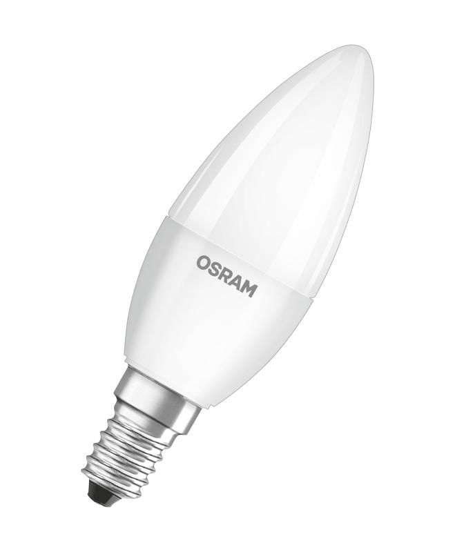 Лампа светодиодная LED STAR Classic B 6, матовая колба, Е14 LEDSCLB60 6, 5W/840 230VFR E1410X1RU | 4058075134140 | Osram