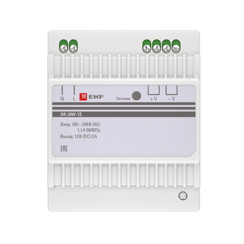 Блок питания 12В DR-30W-12 PROxima |  dr-30w-12 |  EKF