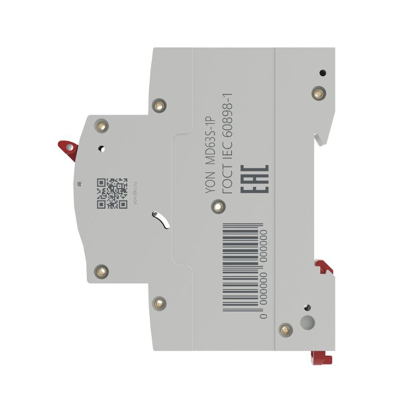 Выключатель автоматический однополюсный YON max MD63S 4,5кА 1п C 32А | MD63S-1PC32 | DKC