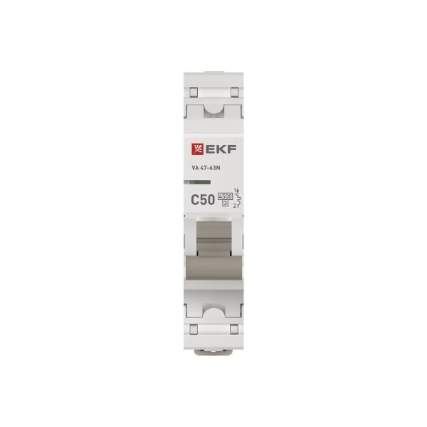 Выключатель автоматический модульный 1п C 50А 4.5кА ВА 47-63N PROxima EKF M634150C