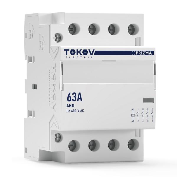 Контактор модульный 54мм 63А 230В АС 4НО PRIZMA TOKOV ELECTRIC TKE-PZ-MC-3-63-230-40