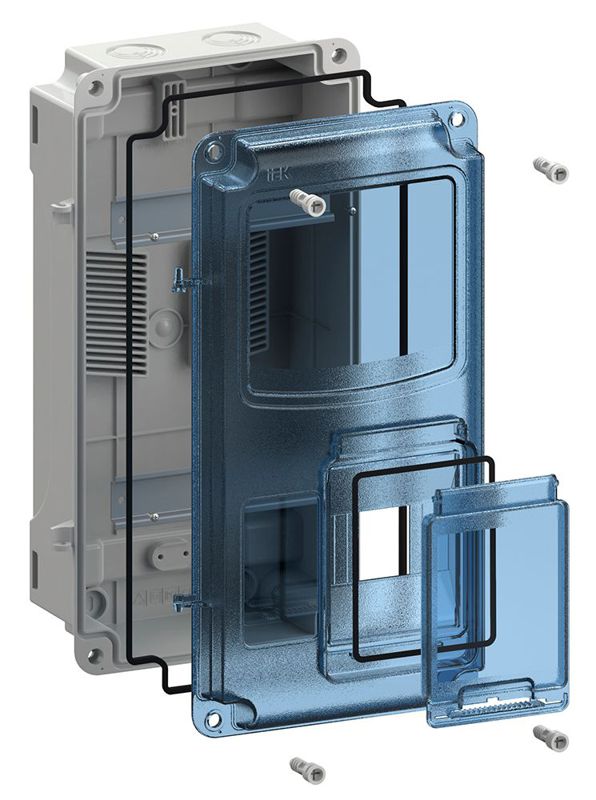 Корпус ЩУРн-П 1/8 Krepta 5 IP66 PC пластик. IEK MSP1-N-08-55