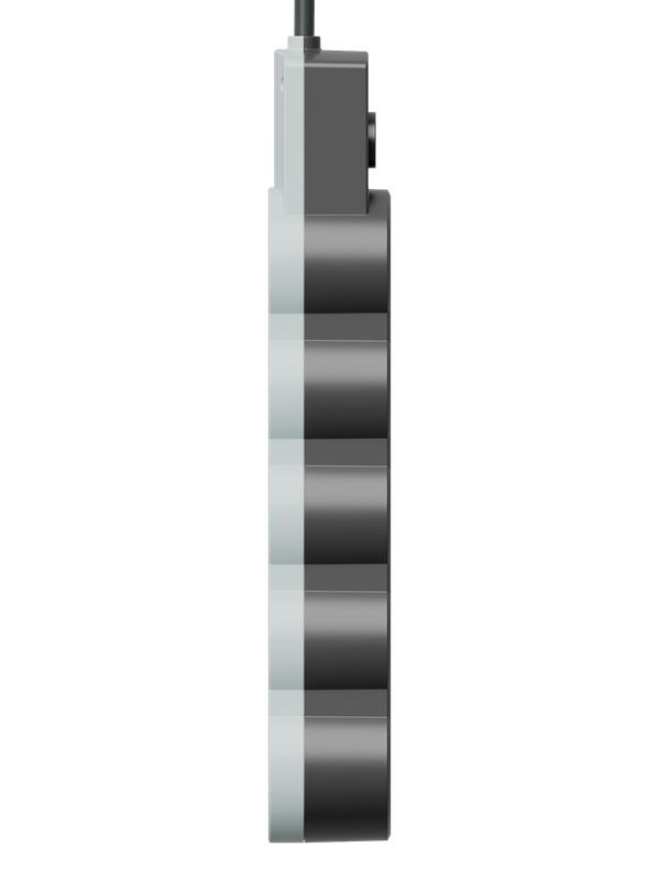 Удлинитель 3х3м с заземл. 10А IP20 USB 2500Вт 220В ПВС 3х1 с выкл. черн. КОСМОС YKsm3m4g-Z-VU10А-B