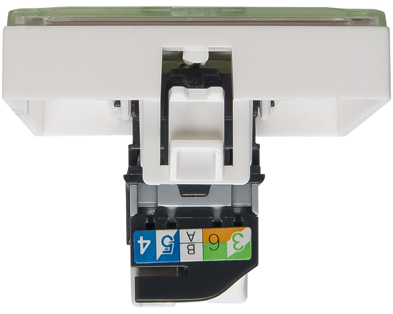 Розетка информационная UTP 1хRJ45 45х45 cat5е | 200007 | SPL