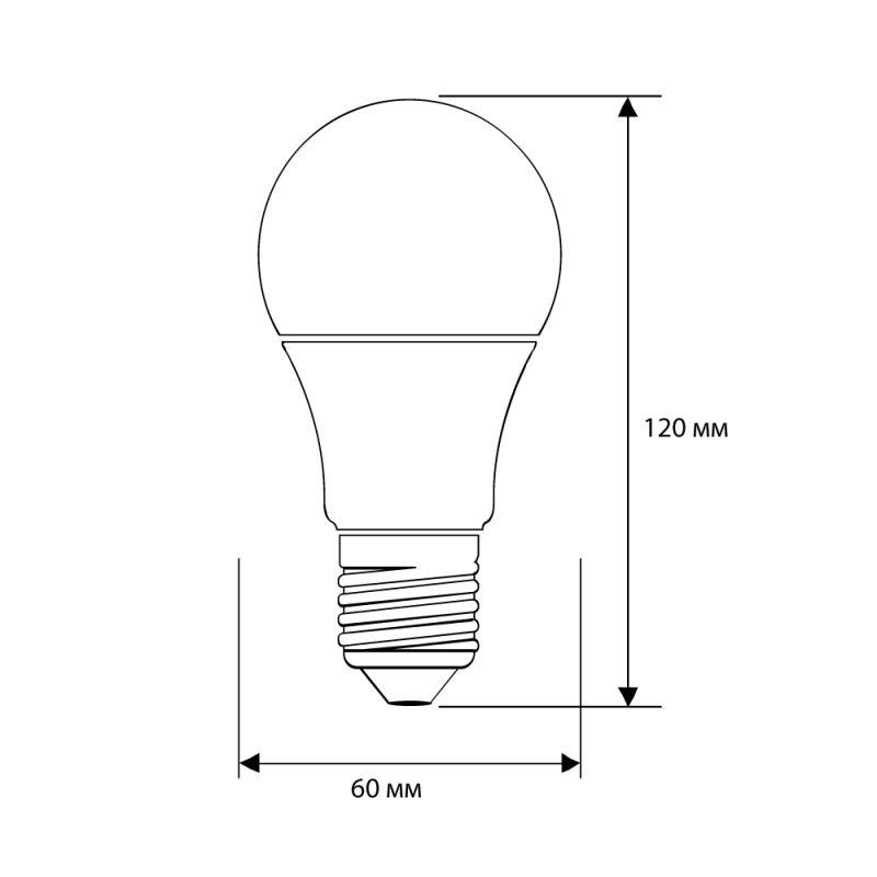 Лампа светодиодная LED13-A60/845/E27 13Вт грушевидная матовая 4500К бел. E27 1085лм 170-265В Camelion 12046