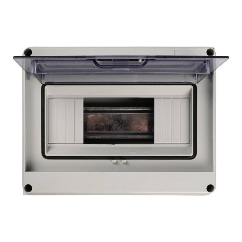 Бокс модульный накладной PDB/W 4008 GR (ЩРН-ПГ- 8) IP65 пластик. Pro JazzWay 5072060