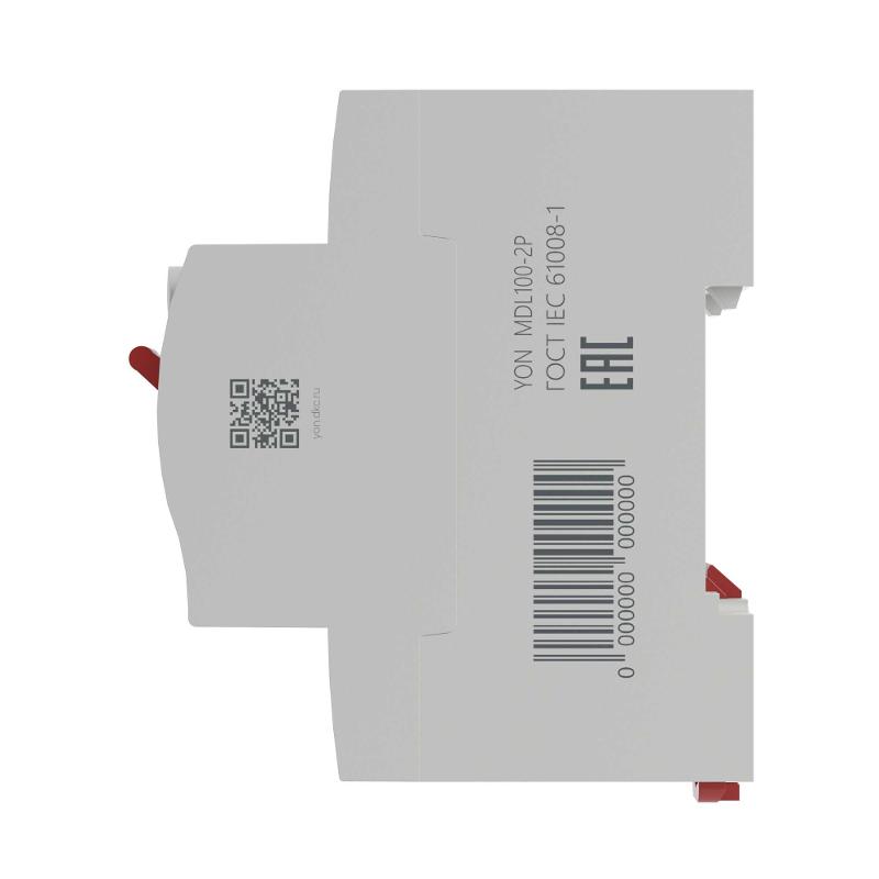 Выключатель дифференциального тока YON max MDL100 2п 300mA 63Aтип АС | MDL100-2P4-63-AC | DKC