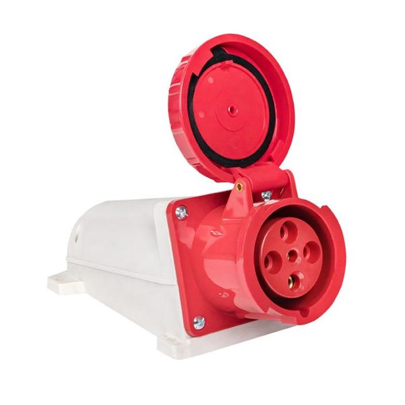 Розетка стационарная наружная 134 3Р+РЕ 63А 380В IP67 EKF PROxima | ps-134-63-380 | EKF