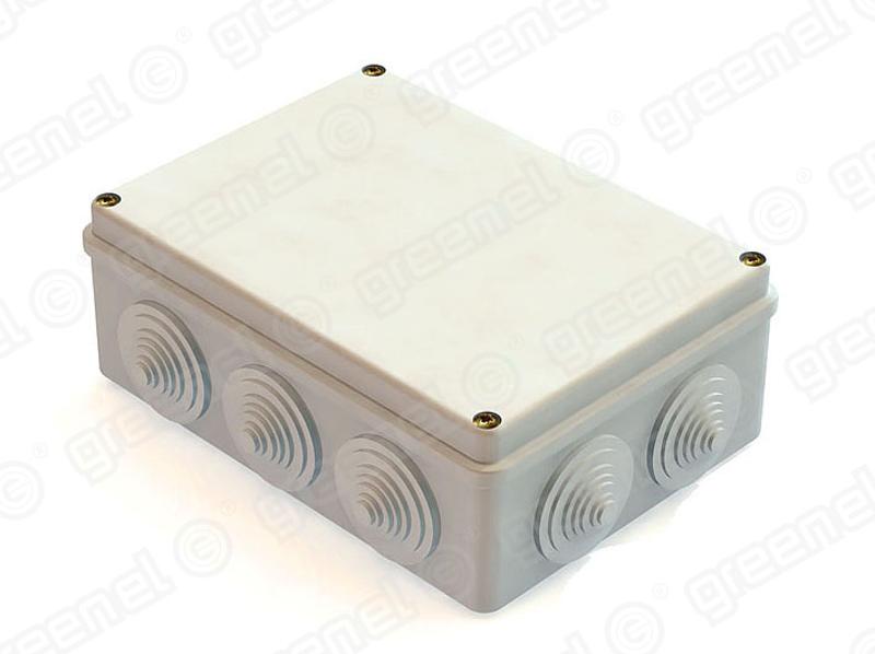 Коробка распределительная для о/п 190х140х70 10 гермовводов IP55 | GE41244 | GREENEL