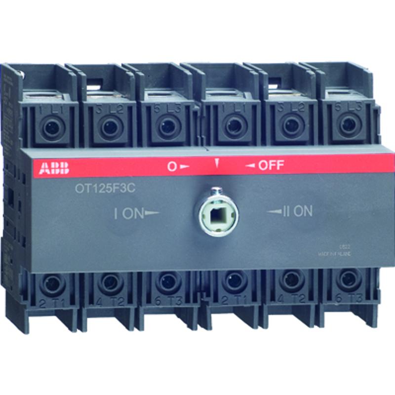 Реверсивный рубильник OT100F3C до 100А 3-полюсный (без ручки) | 1SCA105008R1001 | ABB
