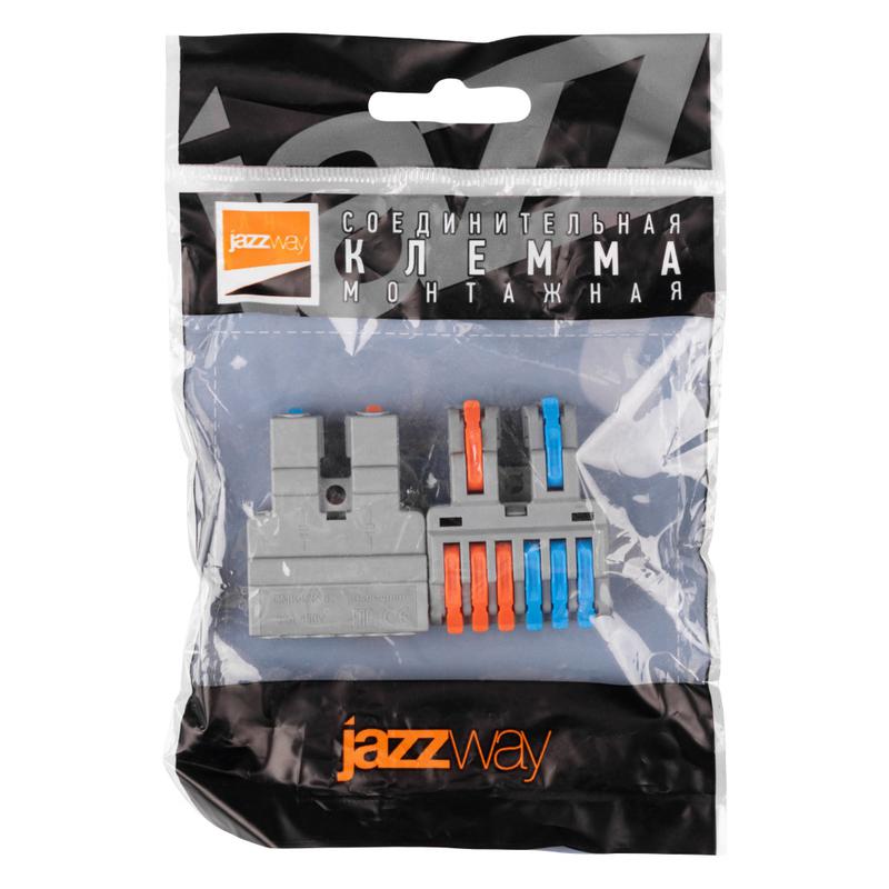 Клемма монтажная СМК PTC-2P 4226 BL/2 450В 32А 0.08-2.5(4.0)кв.мм JazzWay 5073784