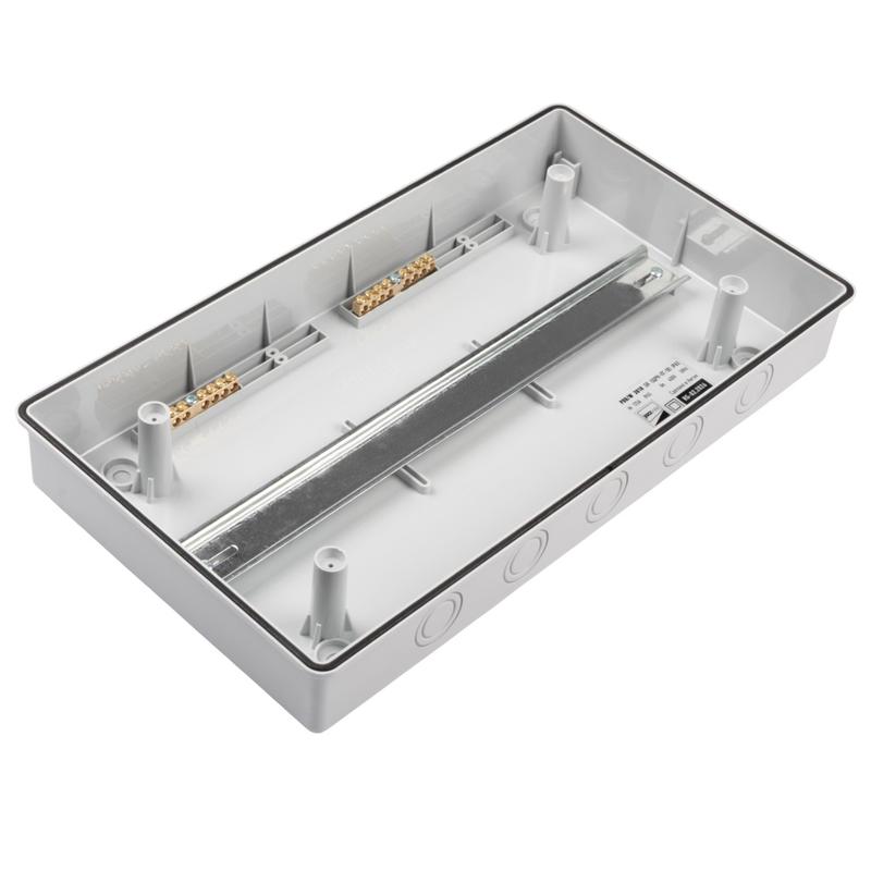 Бокс модульный накладной PDB/W 3018 GR (ЩРН-ПГ-18) IP65 пластик. Pro JazzWay 5072022