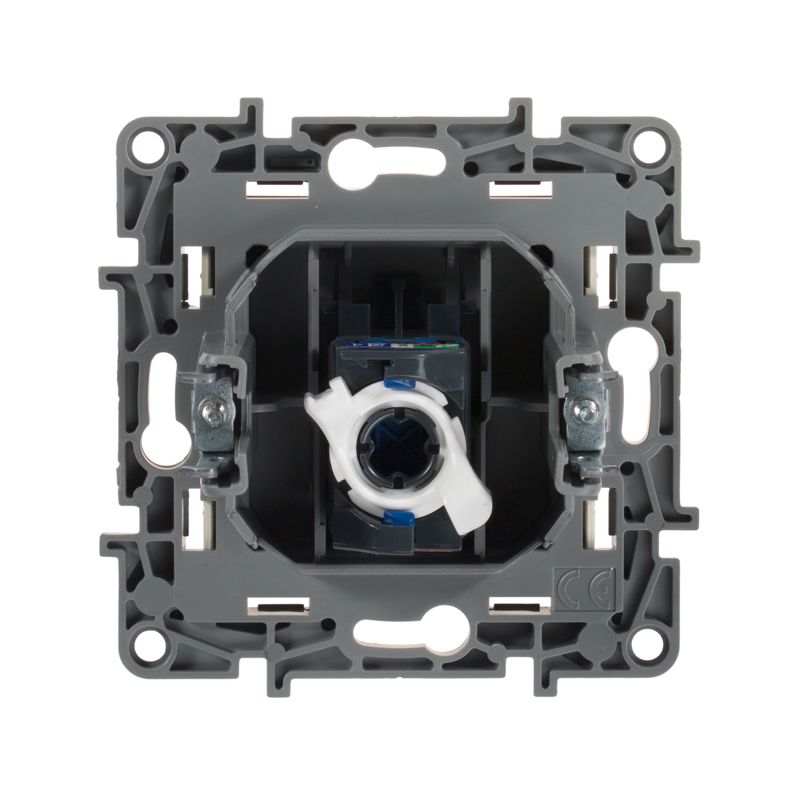 Розетка компьютерная 1-м СП Etika RJ45 кат.5E UTP механизм сл. кость IEK 672341