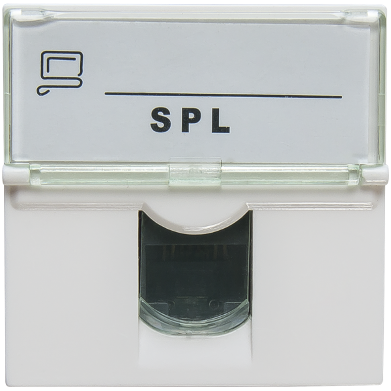 Розетка информационная UTP 1хRJ45 45х45 cat5е | 200007 | SPL