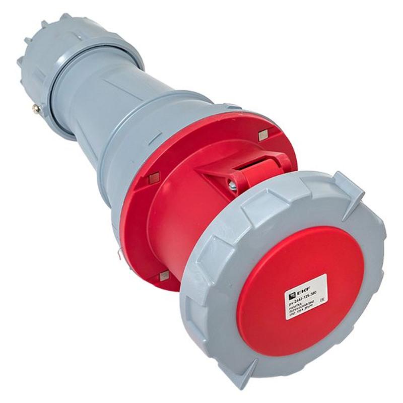 Розетка переносная 2442 3Р+РЕ 125А 380В IP67 EKF PROxima | ps-2442-125-380 | EKF
