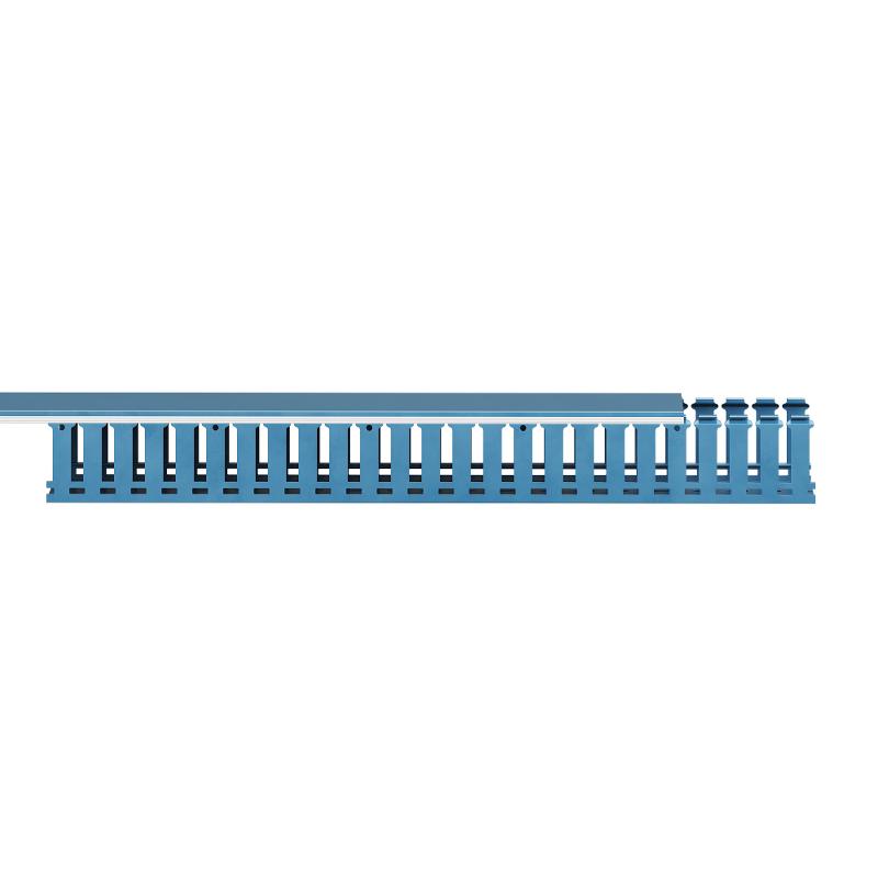 Короб перфорированный, синий RL12 80x60 (ШхВ) зуб - 12мм, паз -8мм  | 00239RL |  DKC