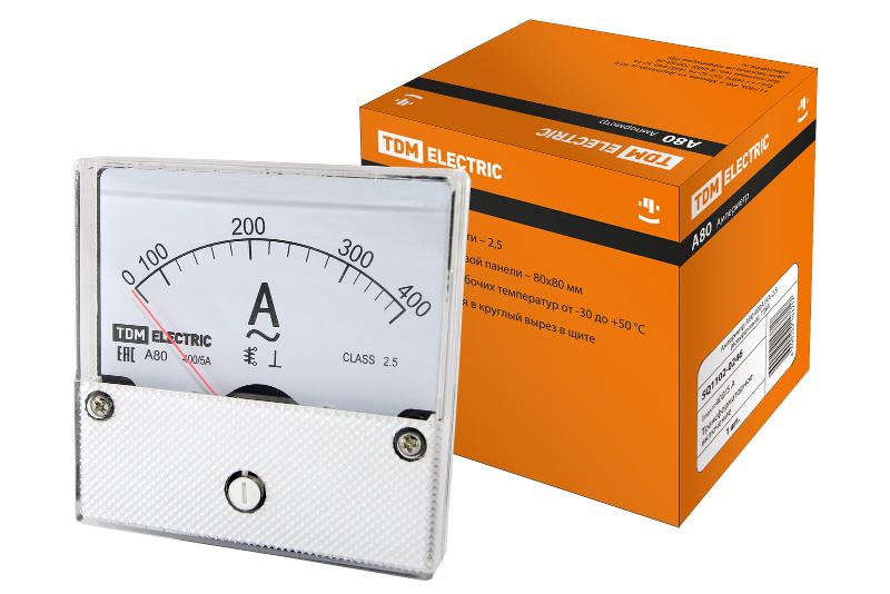 Амперметр А80  400А/5А-2,5, (поверенный),  | SQ1102-0246 | TDM