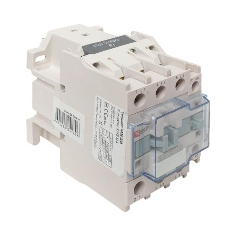 Контактор малогабаритный КМЭ 32А 220В 1NC EKF PROxima | ctr-s-32-220-nc | EKF