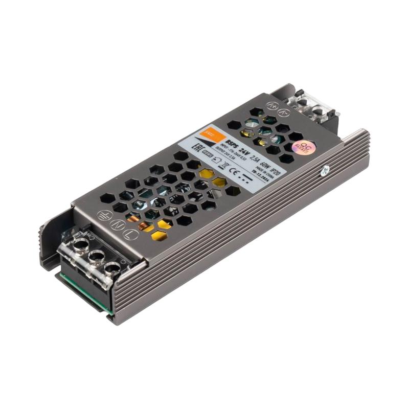 Блок питания для светодиод. ленты BSPS 60Вт 2.5А 24В IP20 метал. Pro JazzWay 5015500