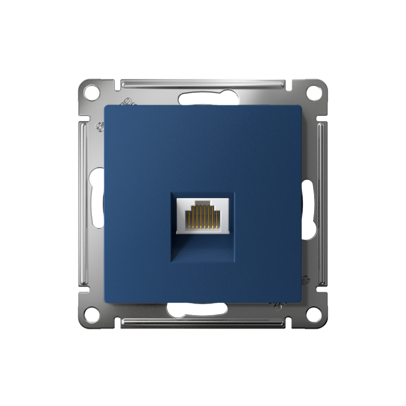 Розетка компьютерная AtlasDesign RJ45 кат.6A механизм аквамарин SE ATN001186