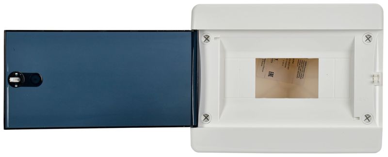 Корпус ЩРН-П-8 UNION Compact IP41 черн. прозр. дверь пластик. IEK UIC-KP12-N-08-41-K01