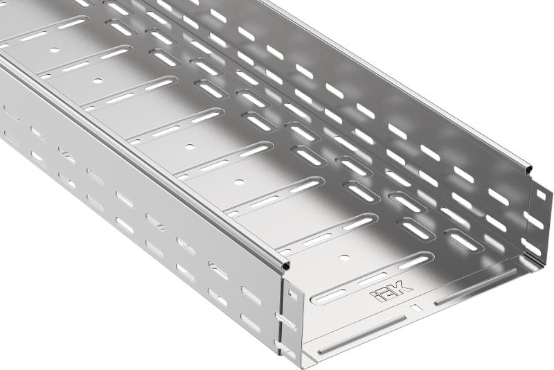 ESCA Лоток перфорированный 100х400х3000 | CLP10-100-400-3 | IEK - ( ротация на ES5-12-100-400-3-10 )