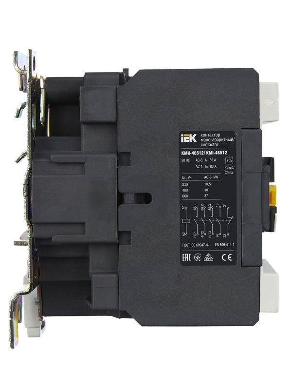 Контактор КМИ-46512 65А 230В/АС3 1НО 1НЗ KARAT IEK KKM41-065-230-11