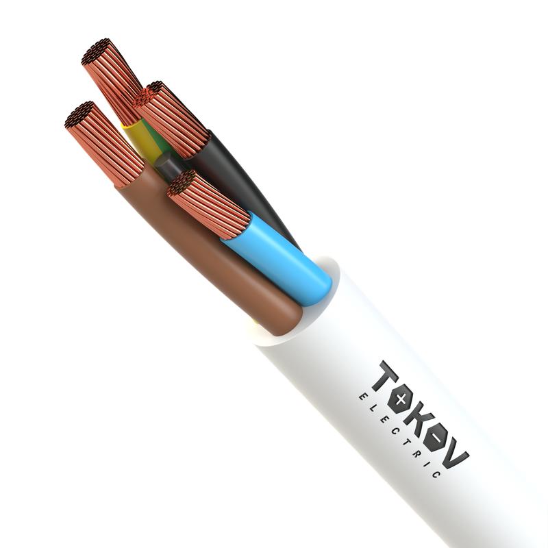 Провод TOKOV ELECTRIC ПВС 4х6(3х6+1х6) 380В Б (бухта) (м) 1945500