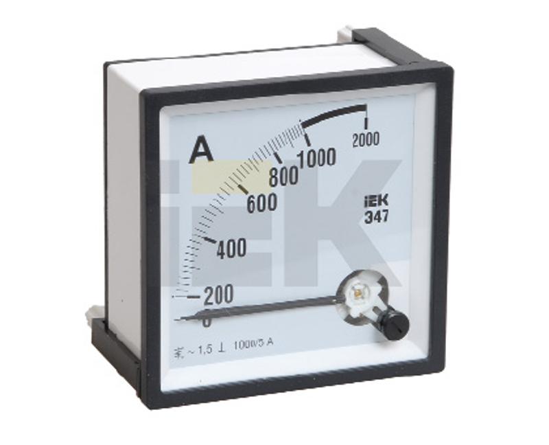 Амперметр Э47 1000/5А кл. точн. 1,5 72х72мм | IPA10-6-1000-E | IEK