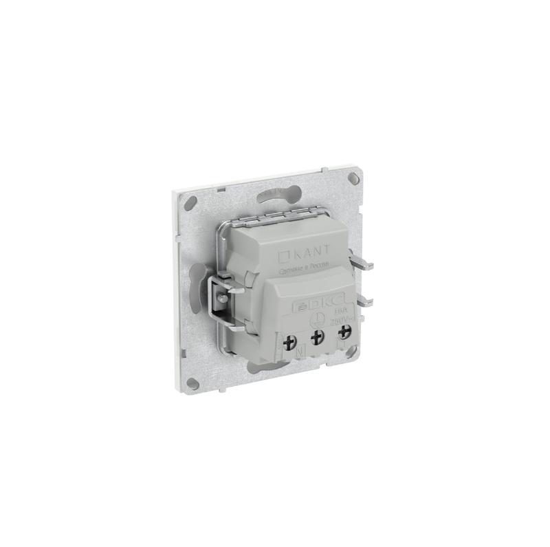Розетка силовая KANT 2P+E защ. шторки бел. магнолия DKC 7000003