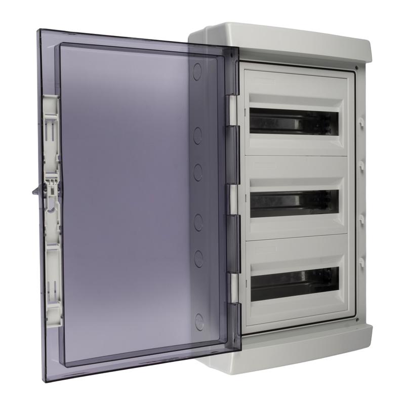 Бокс модульный накладной PDB/W 4036 GR (ЩРН-ПГ-36) IP65 пластик. Pro JazzWay 5072169
