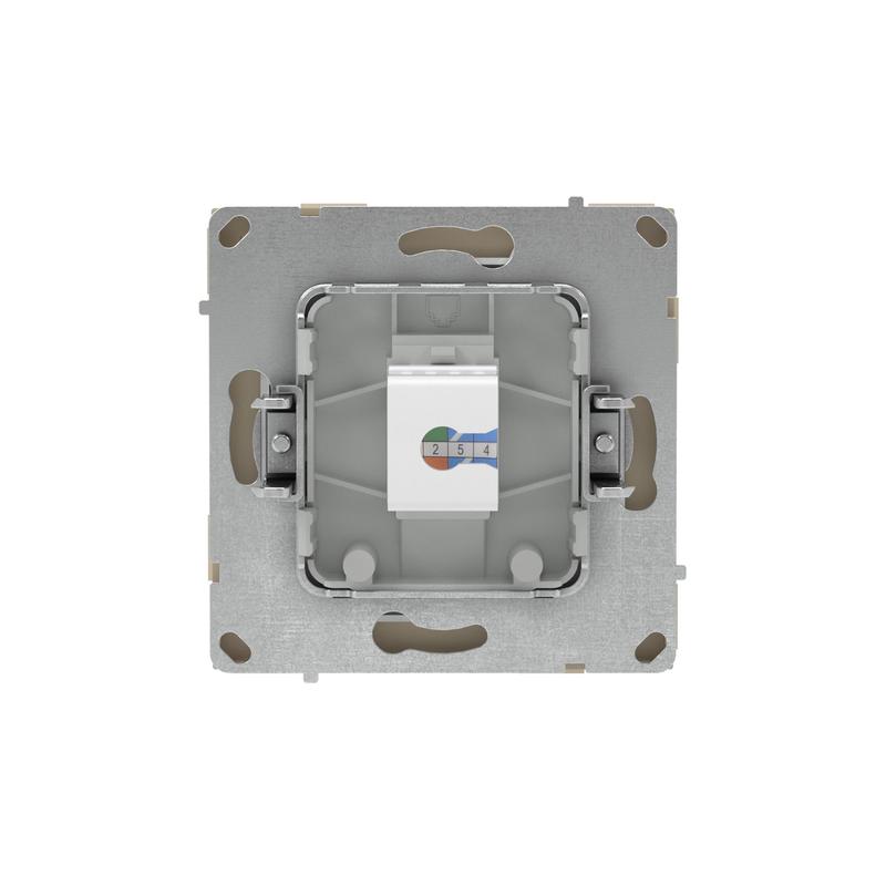 Розетка компьютерная 1-м KANT RJ45 кат.6A без шторки ванильн. марципан DKC 7015673