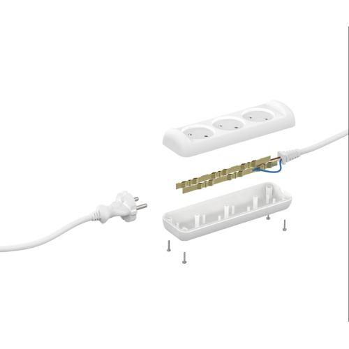 Удлинитель 3х3м без заземл. 6А IP20 ШВВП 2х0.75 Эра Б0035748