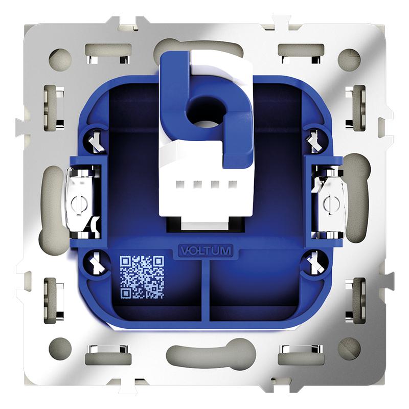 Розетка компьютерная 1-м СП S70 RJ45 кат.6 механизм сталь Voltum VLS060105