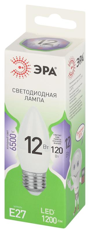 Лампа светодиодная  GREEN LINE LED B35-12W-865-E27 GL E27 12 Вт свеча холодный свет | Б0067127 | ЭРА