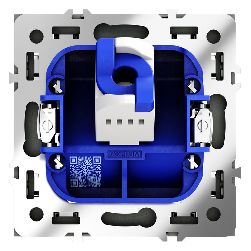 Розетка компьютерная 1-м СП S70 RJ45 кат.6 механизм графит Voltum VLS060107